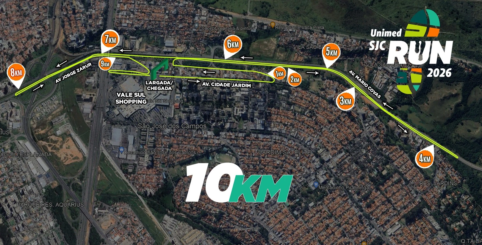 Miniatura do Percurso Corrida 10km